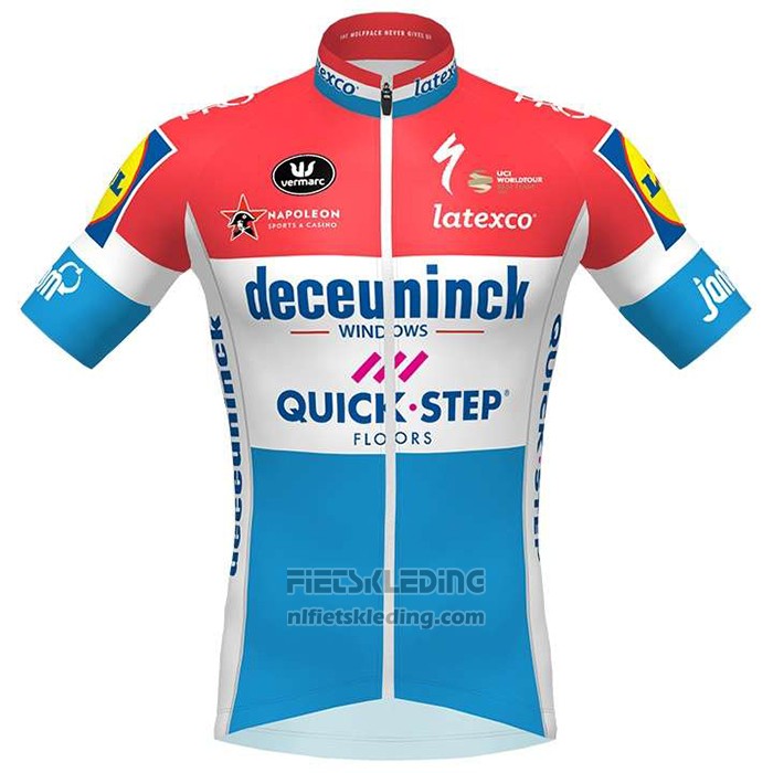 2020 Fietskleding Deceuninck Quick Step Kampioen Nederland Korte Mouwen en Koersbroek